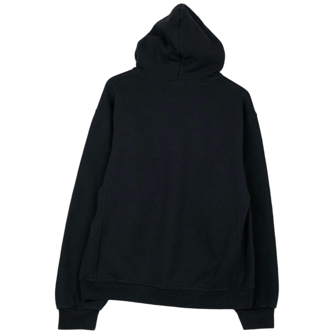 2000'S ~ Russell College Sweatshirt Pullover Hoodie, Men's Size M cotton black type Vintage Second Hand