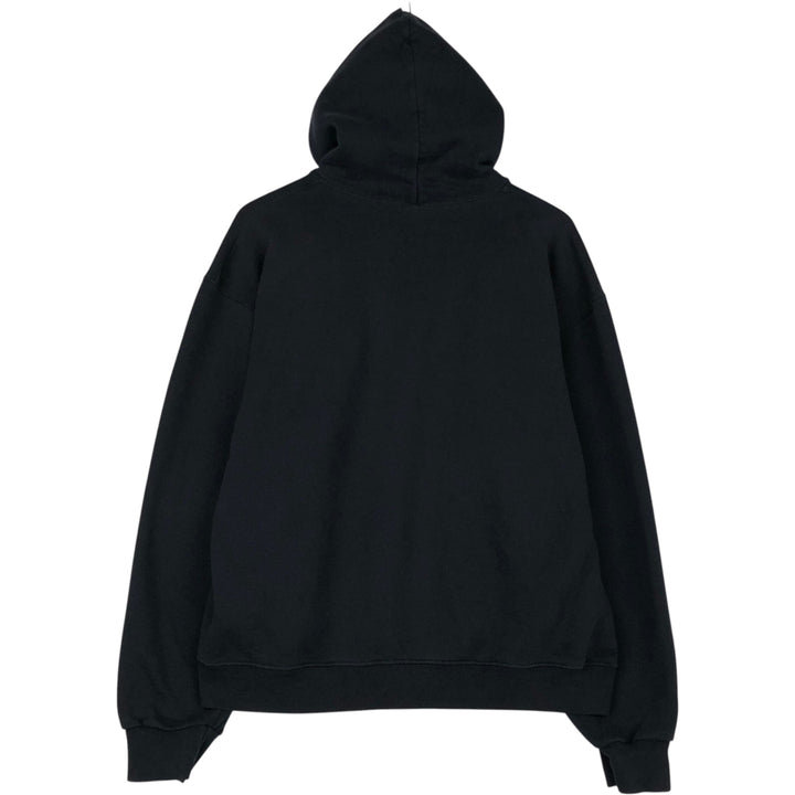 2000'S ~ Russell College Sweatshirt Pullover Hoodie, Men's Size L cotton black type Vintage Second Hand