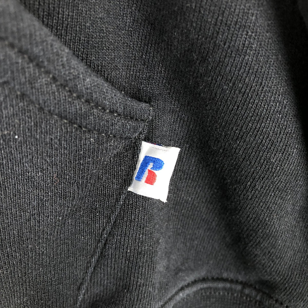 2000'S ~ Russell College Sweatshirt Pullover Hoodie, Men's Size L cotton black type Vintage Second Hand