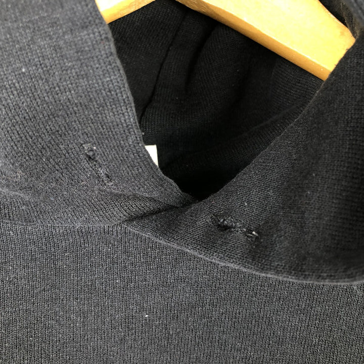 2000'S ~ Russell College Sweatshirt Pullover Hoodie, Men's Size L cotton black type Vintage Second Hand