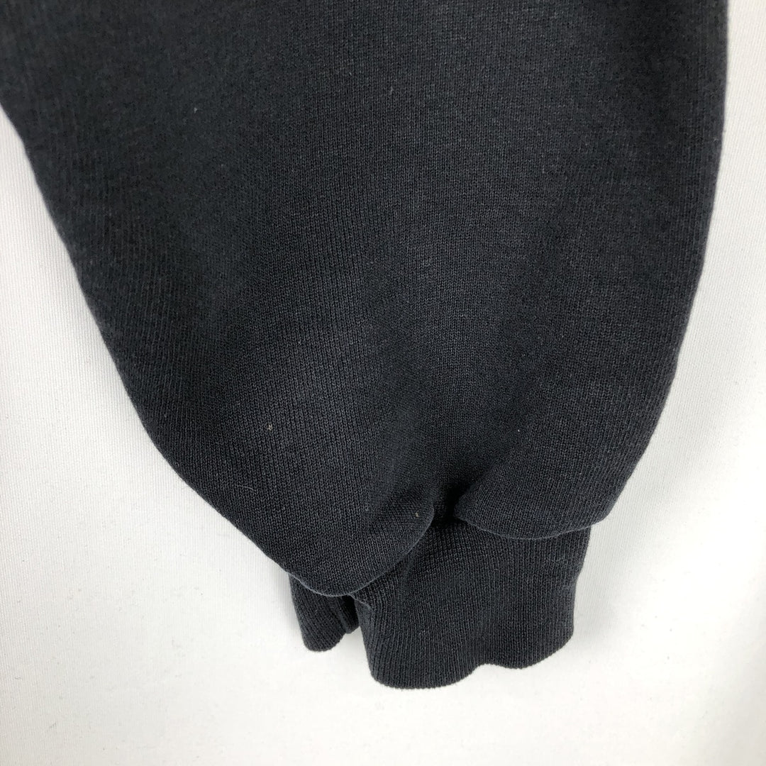 2000'S ~ Russell College Sweatshirt Pullover Hoodie, Men's Size L cotton black type Vintage Second Hand