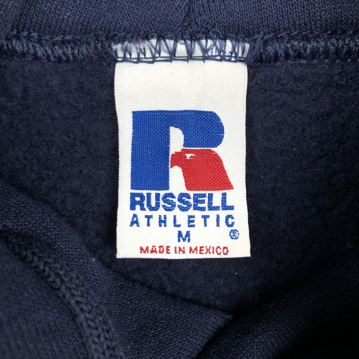 80s-90'S Russell College Sweatshirt Pullover Hoodie, Men's Size M (Equivalent), Vintage cotton navy blue type Vintage Second Hand