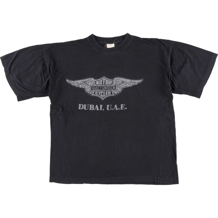 Harley-Davidson Motorcycle Bike T-shirt for men (XL size) cotton black type Vintage Second Hand