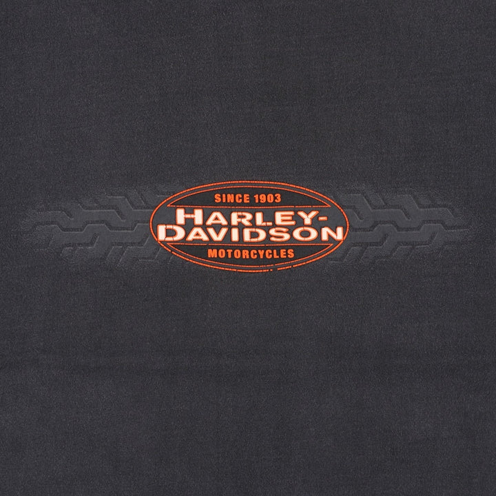Harley-Davidson Motorcycle Bike T-shirt Made in USA Men's XL cotton black type Vintage Second Hand
