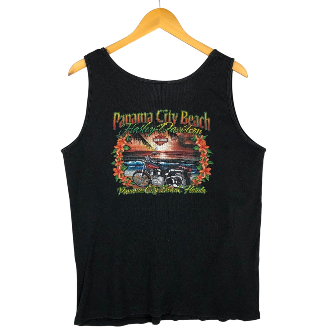 Harley-Davidson Tank Top, Made in USA, Men's Size XXL (equivalent) cotton black type Vintage Second Hand