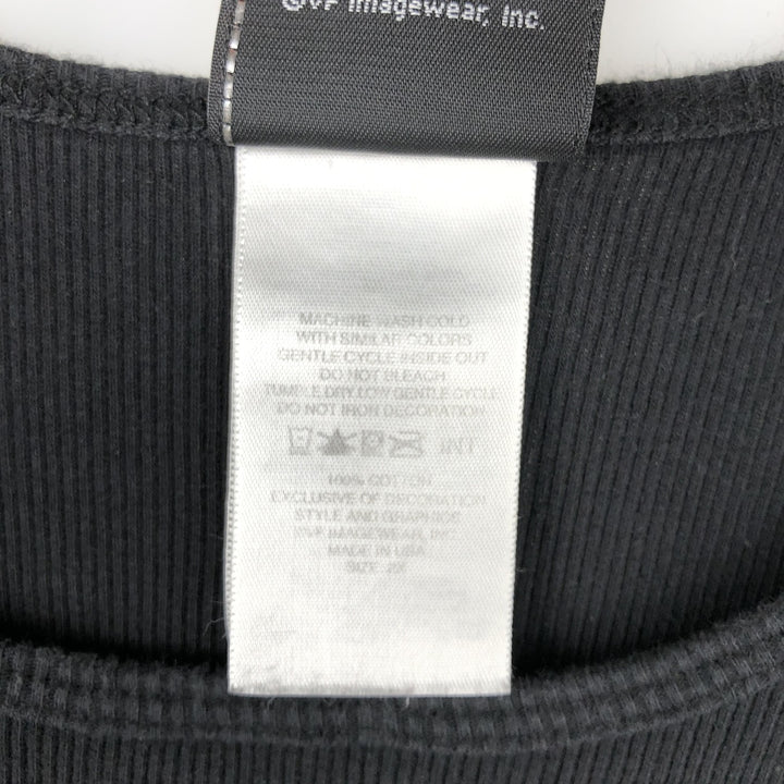Harley-Davidson Tank Top, Made in USA, Men's Size XXL (equivalent) cotton black type Vintage Second Hand