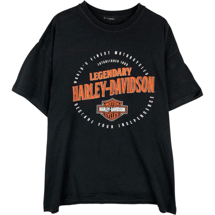 Harley-Davidson Pin-up Girl Motorcycle Bike T-shirt, Men's XL unclear black type Vintage Second Hand