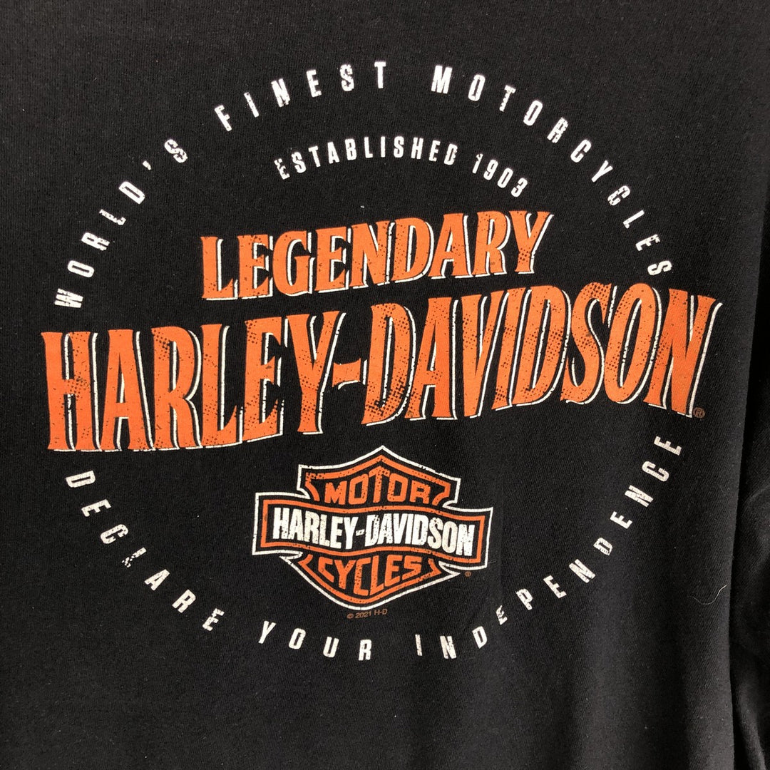 Harley-Davidson Pin-up Girl Motorcycle Bike T-shirt, Men's XL unclear black type Vintage Second Hand
