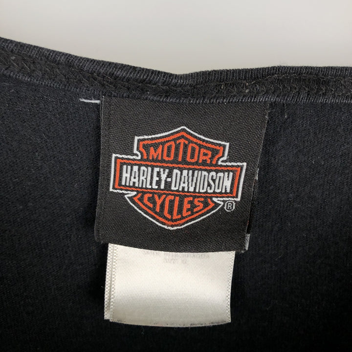 Harley-Davidson Skull Pattern Motorcycle Tank Top (Men's XL equivalent) cotton black type Vintage Second Hand