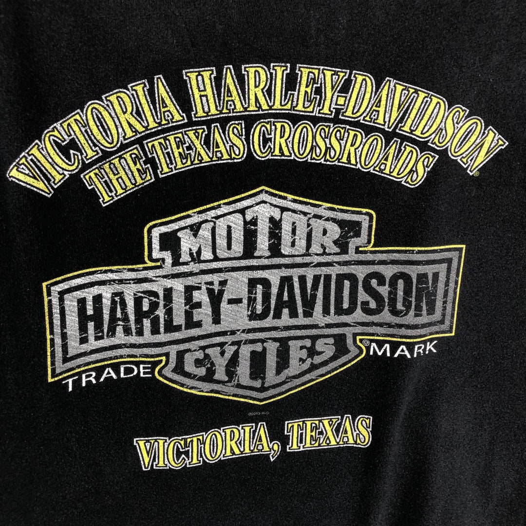 Harley-Davidson Skull Pattern Motorcycle Tank Top (Men's XL equivalent) cotton black type Vintage Second Hand