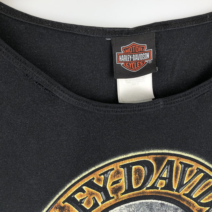 Harley-Davidson Skull Pattern Motorcycle Tank Top (Men's XL equivalent) cotton black type Vintage Second Hand