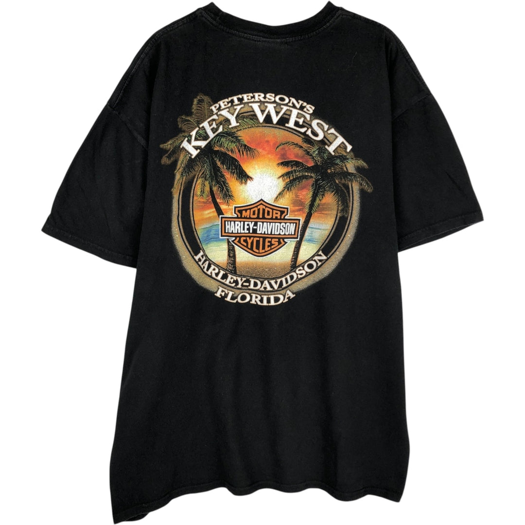 Harley-Davidson Motorcycle Bike T-shirt, Men's XL size cotton black type Vintage Second Hand