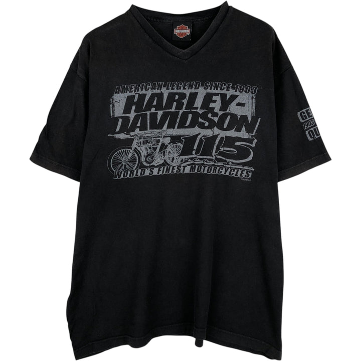 Harley-Davidson Motorcycle Bike T-shirt, Men's XL size cotton black type Vintage Second Hand