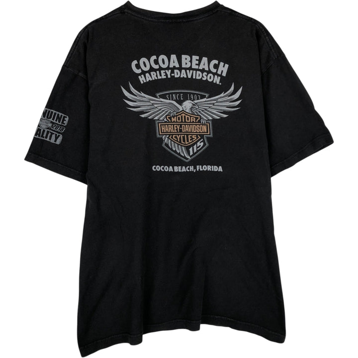 Harley-Davidson Motorcycle Bike T-shirt, Men's XL size cotton black type Vintage Second Hand