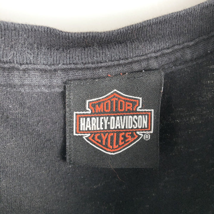 Harley-Davidson Motorcycle Bike T-shirt, Men's XL size cotton black type Vintage Second Hand