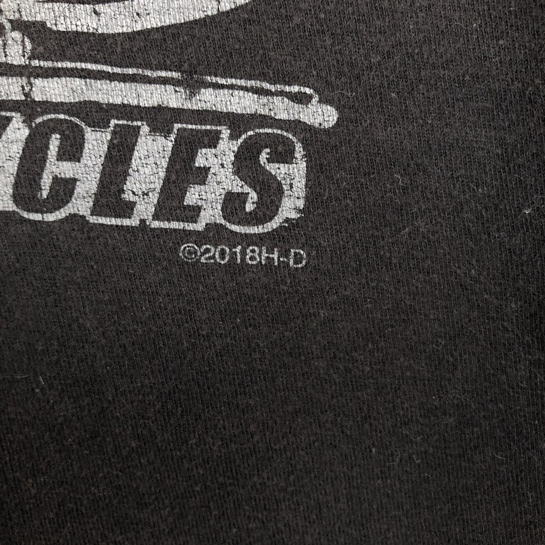 Harley-Davidson Motorcycle Bike T-shirt, Men's XL size cotton black type Vintage Second Hand