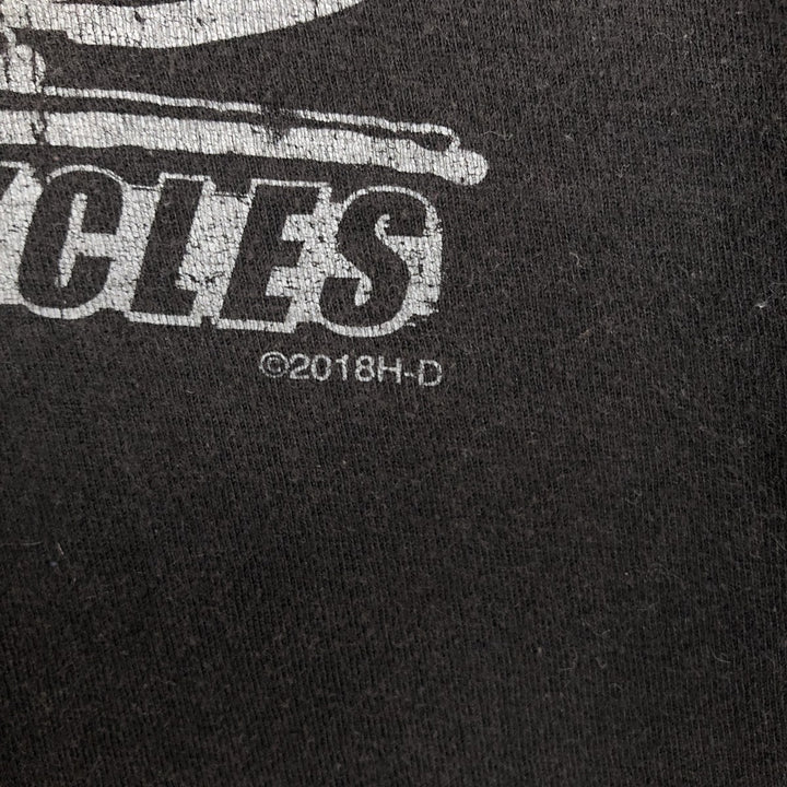 Harley-Davidson Motorcycle Bike T-shirt, Men's XL size cotton black type Vintage Second Hand
