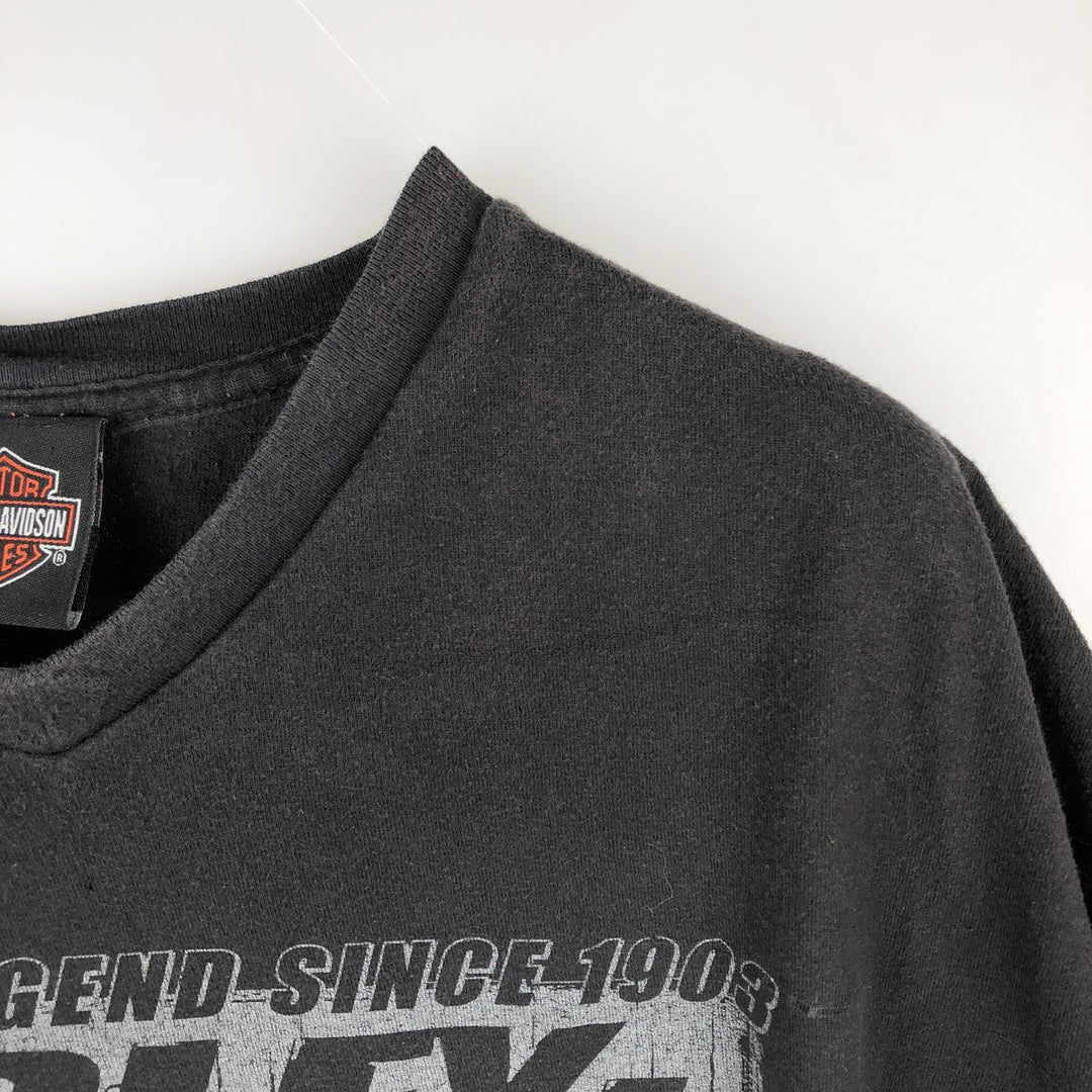 Harley-Davidson Motorcycle Bike T-shirt, Men's XL size cotton black type Vintage Second Hand