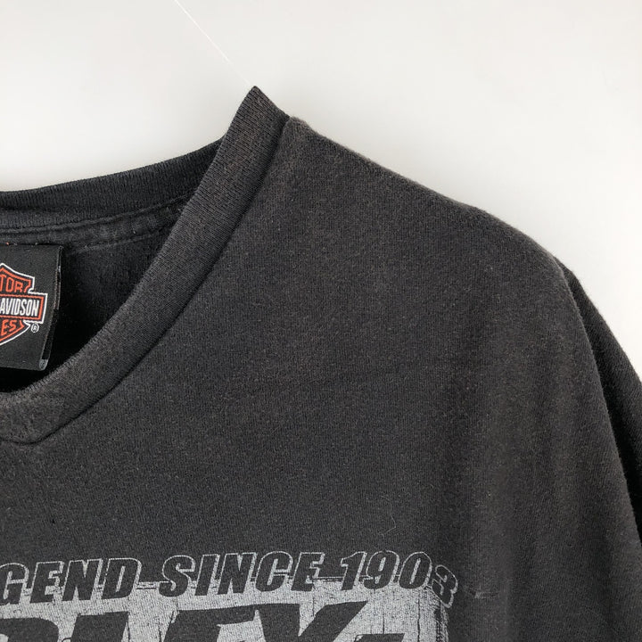 Harley-Davidson Motorcycle Bike T-shirt, Men's XL size cotton black type Vintage Second Hand