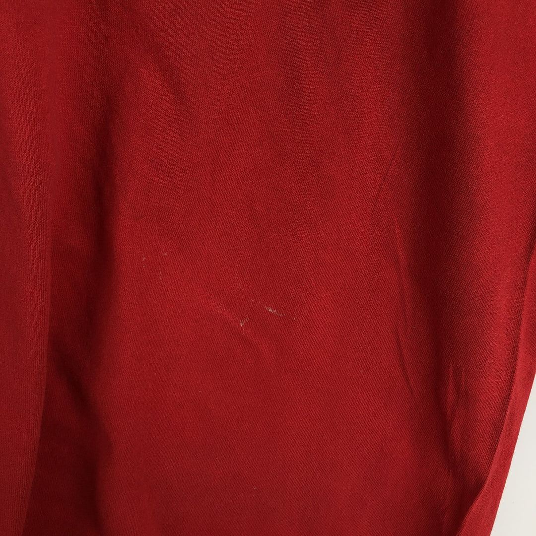 00'S Harley-Davidson Skull Pattern Motorcycle Bike T-shirt Men's L size cotton red type Vintage Second Hand