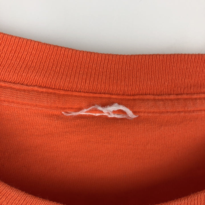 Harley-Davidson Motorcycle Bike T-shirt, Men's XL size unclear orange type Vintage Second Hand