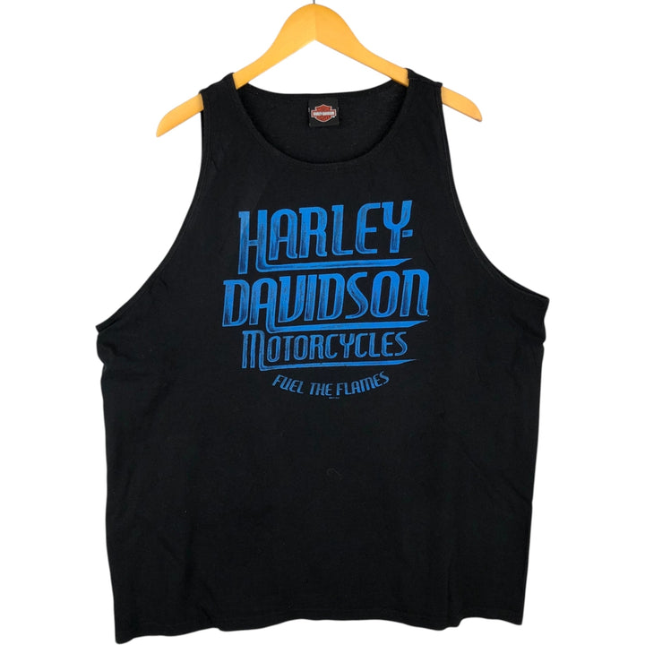 Harley-Davidson Tank Top, Men's Size XL (equivalent) unclear black type Vintage Second Hand