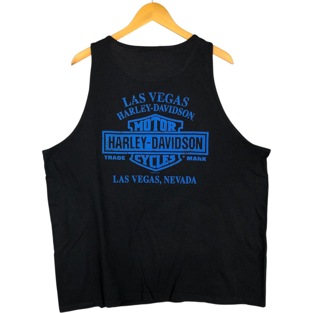Harley-Davidson Tank Top, Men's Size XL (equivalent) unclear black type Vintage Second Hand