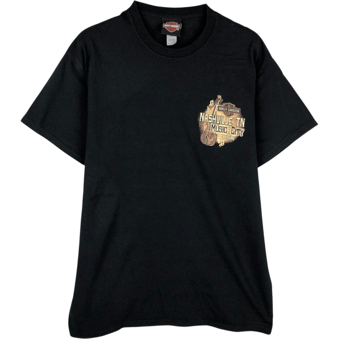 Harley-Davidson Motorcycle Bike T-shirt, Men's Medium cotton black type Vintage Second Hand