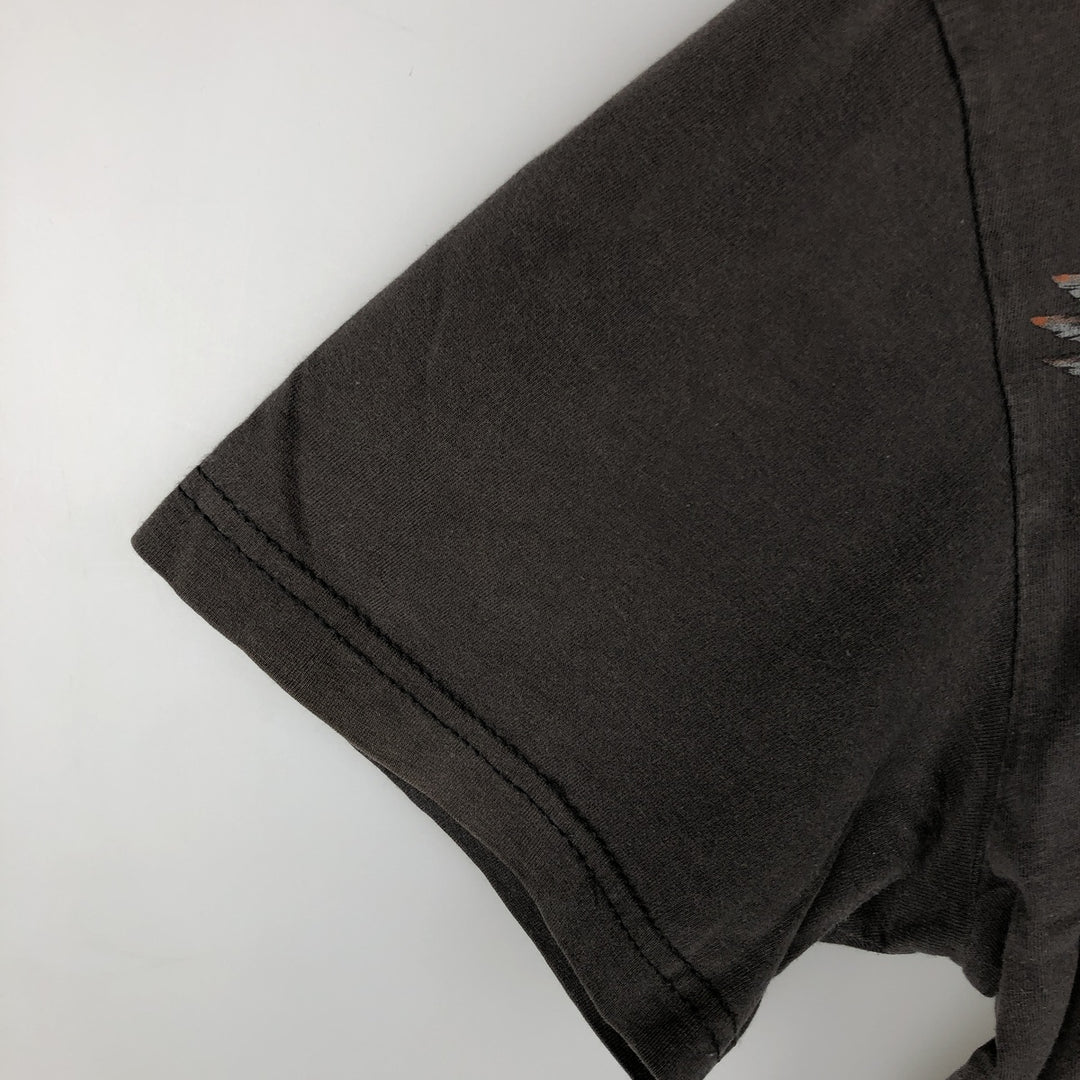 Harley-Davidson Eagle Pattern Motorcycle Bike T-shirt Men's L size cotton chocolate Vintage Second Hand