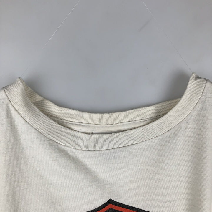 00'S Harley-Davidson Motorcycle Bike T-shirt Men's XL size unclear white type Vintage Second Hand