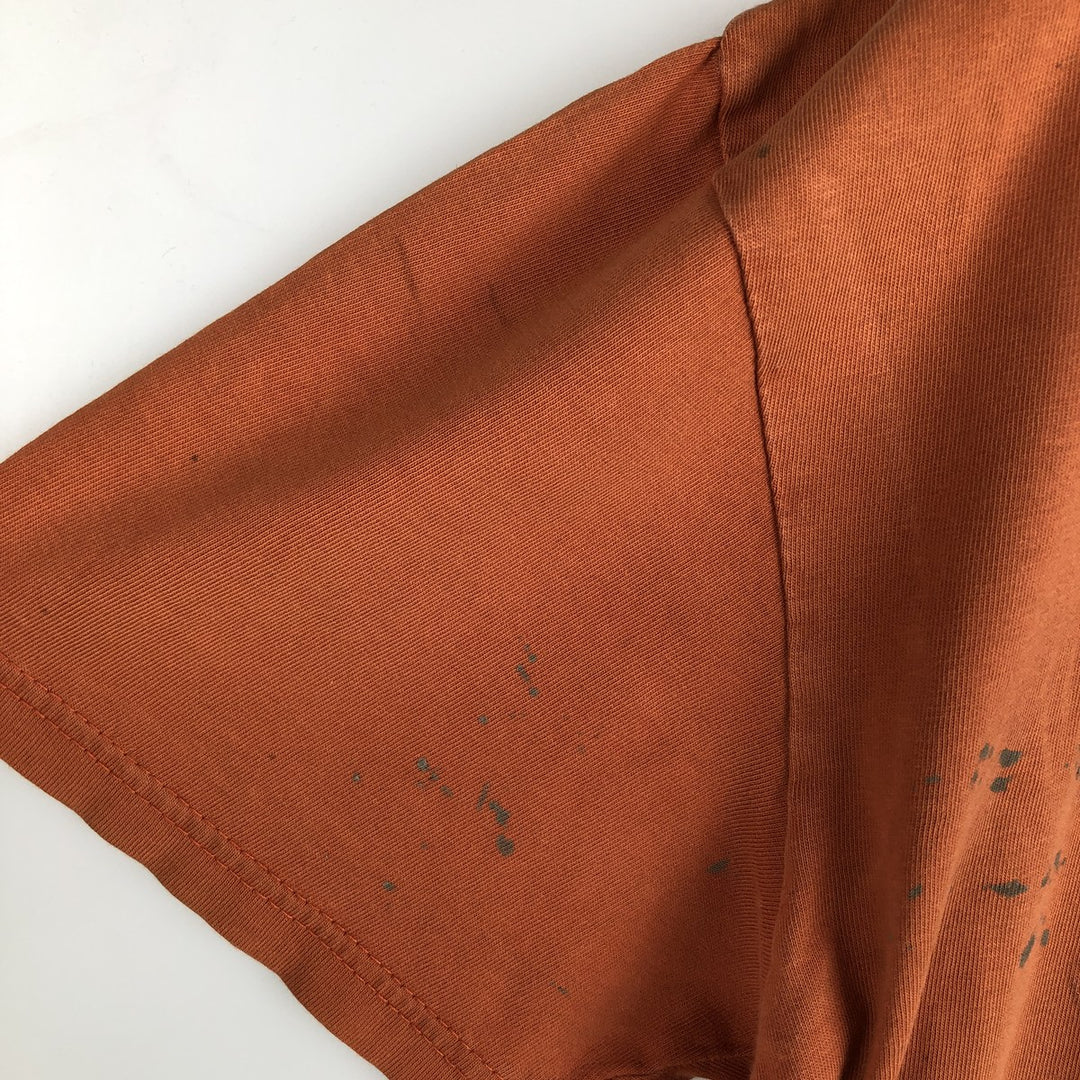 Harley-Davidson Fire Pattern Joker Motorcycle T-Shirt, Men's Size M (approx.) unclear orange type Vintage Second Hand