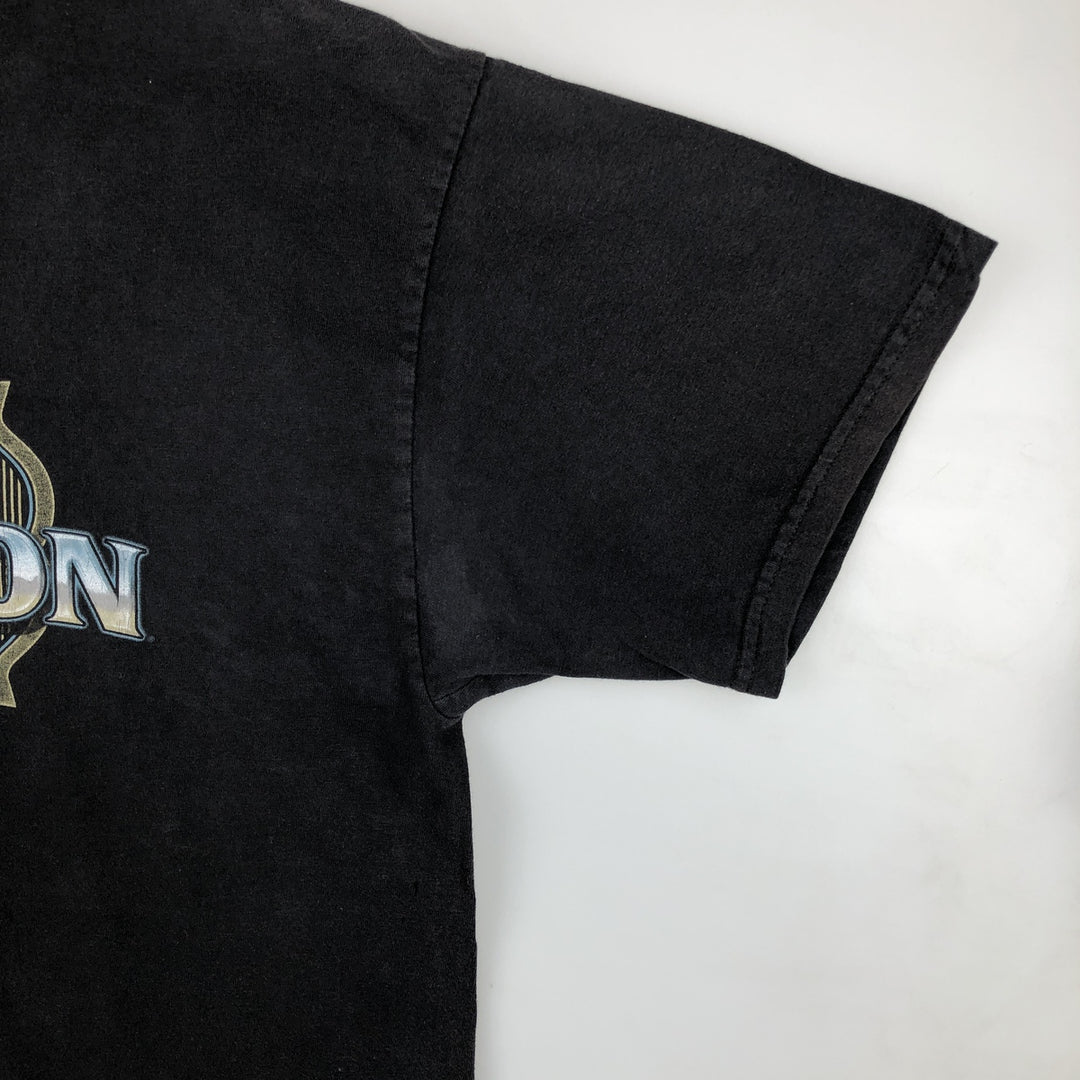Harley-Davidson Motorcycle Bike T-shirt, Men's Size L cotton black type Vintage Second Hand