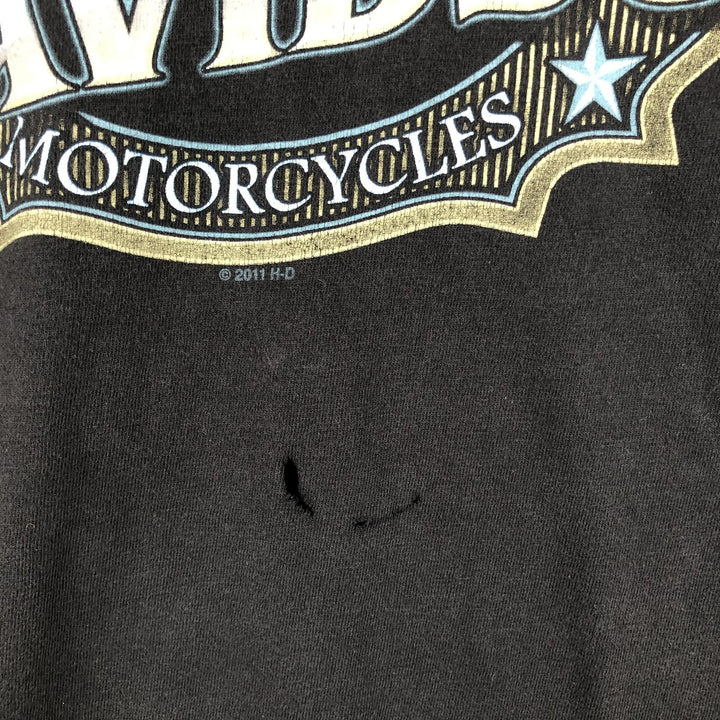 Harley-Davidson Motorcycle Bike T-shirt, Men's Size L cotton black type Vintage Second Hand