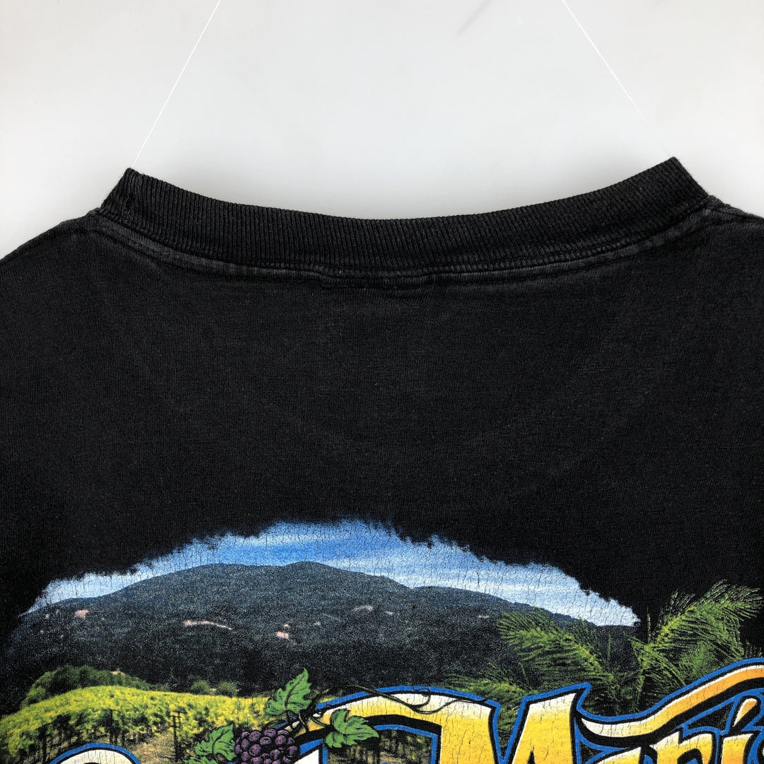Harley-Davidson Motorcycle Bike T-shirt, Men's Size L cotton black type Vintage Second Hand