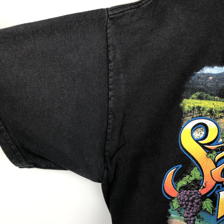Harley-Davidson Motorcycle Bike T-shirt, Men's Size L cotton black type Vintage Second Hand
