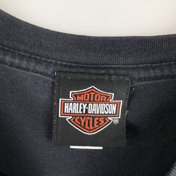 00'S Harley-Davidson Motorcycle Bike T-shirt Men's XL size cotton black type Vintage Second Hand