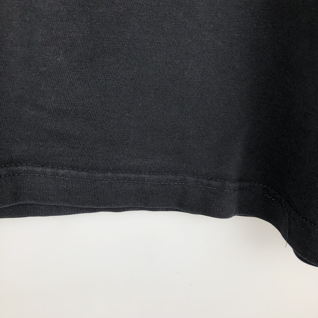 00'S Harley-Davidson Fire Pattern Motorcycle Bike T-Shirt Made in USA Men's XL cotton black type Vintage Second Hand