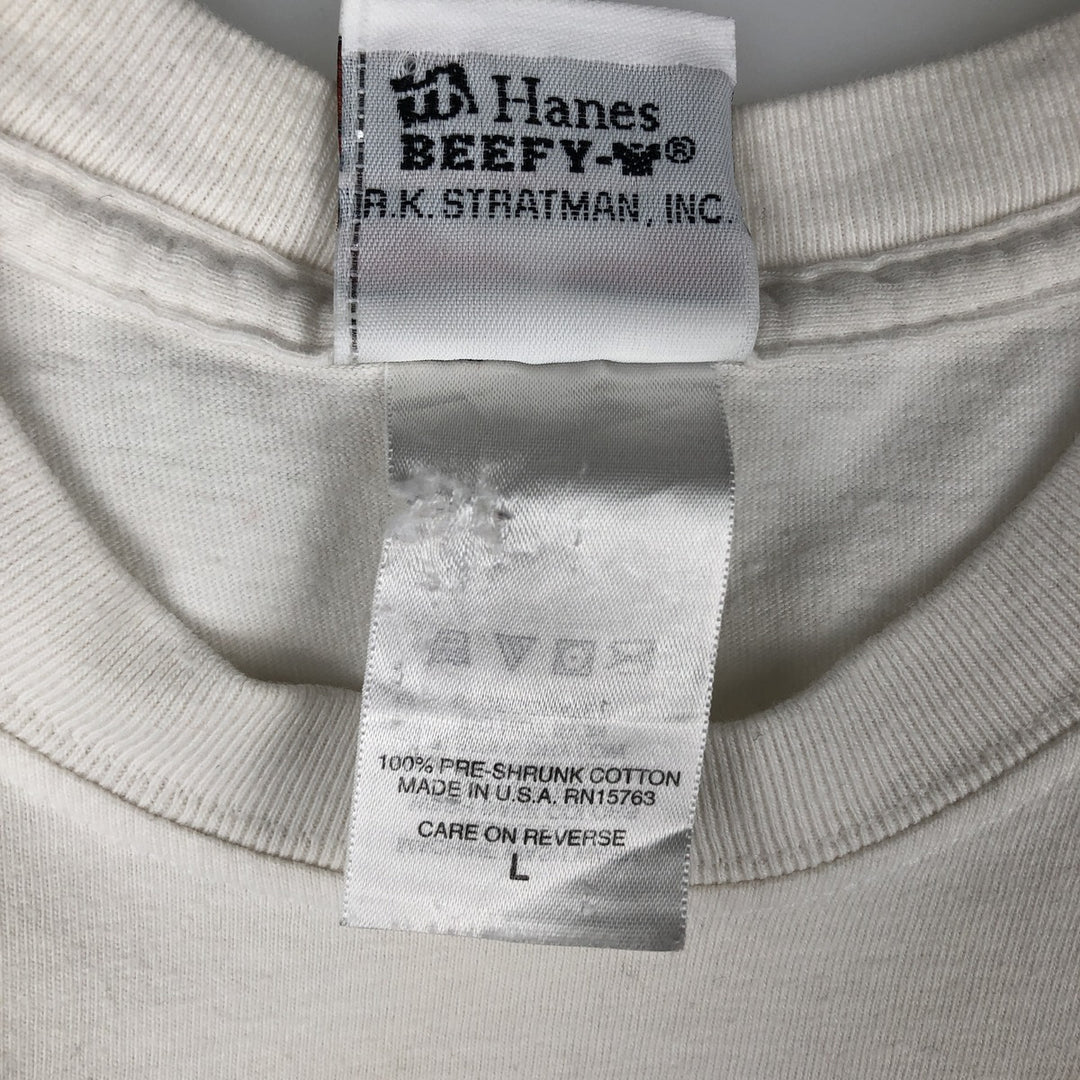 00'S Harley-Davidson Motorcycle Bike T-shirt Made in USA Men's L size cotton white type Vintage Second Hand