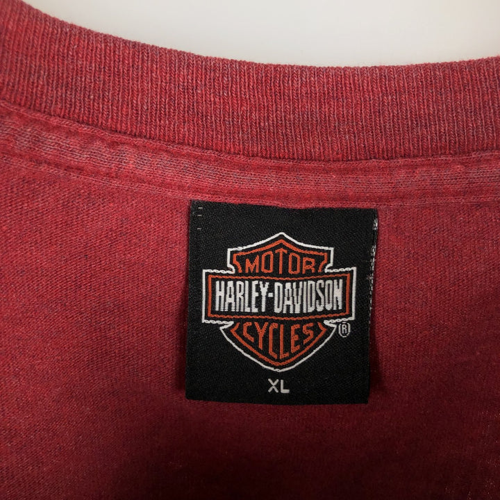 90'S Harley-Davidson Motorcycle Bike T-shirt Made in USA Men's XL Vintage Recycled Cotton red type Vintage Second Hand