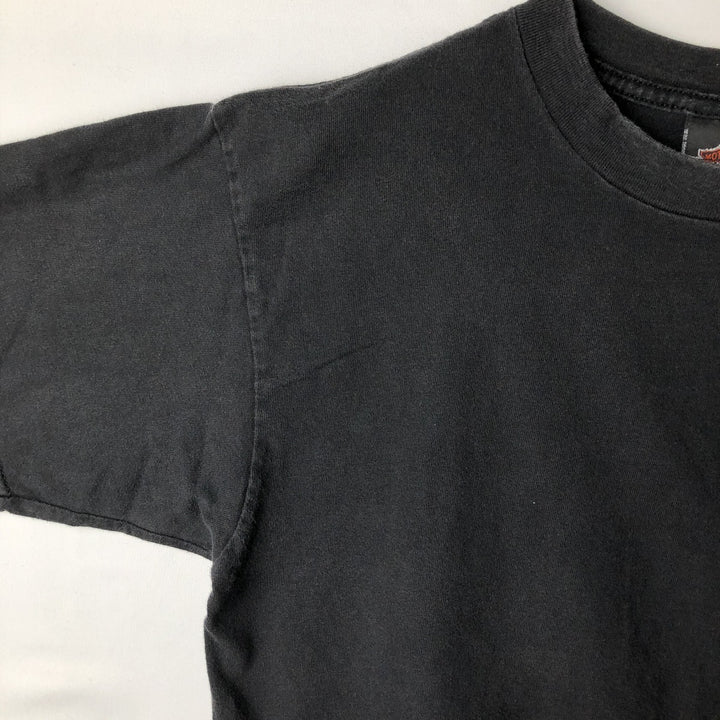 90'S Harley-Davidson Motorcycle Bike T-shirt Made in USA Men's L Vintage cotton black type Vintage Second Hand