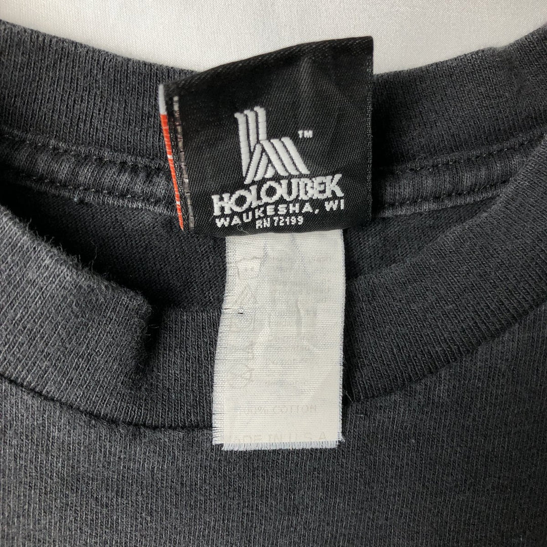 Harley-Davidson Wolf Pattern Motorcycle T-Shirt, Men's Size M (approx.) unclear black type Vintage Second Hand