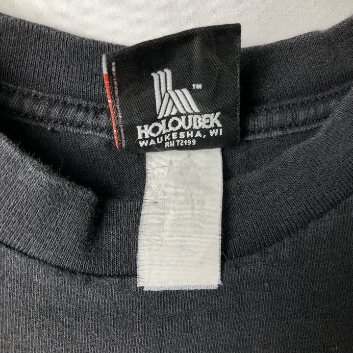 Harley-Davidson Wolf Pattern Motorcycle T-Shirt, Men's Size M (approx.) unclear black type Vintage Second Hand