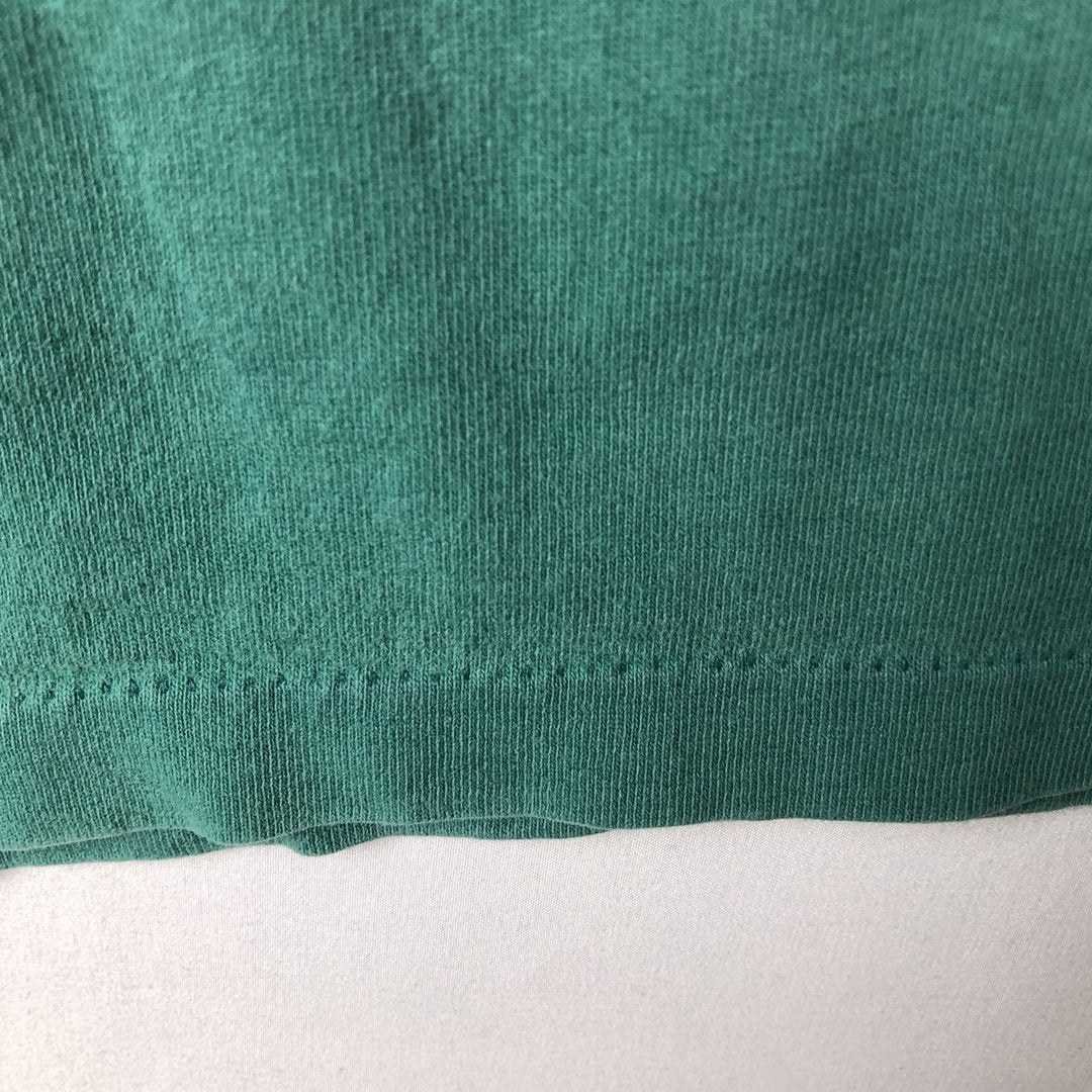 Harley-Davidson Motorcycle Bike T-shirt Made in USA Men's L size cotton green type Vintage Second Hand