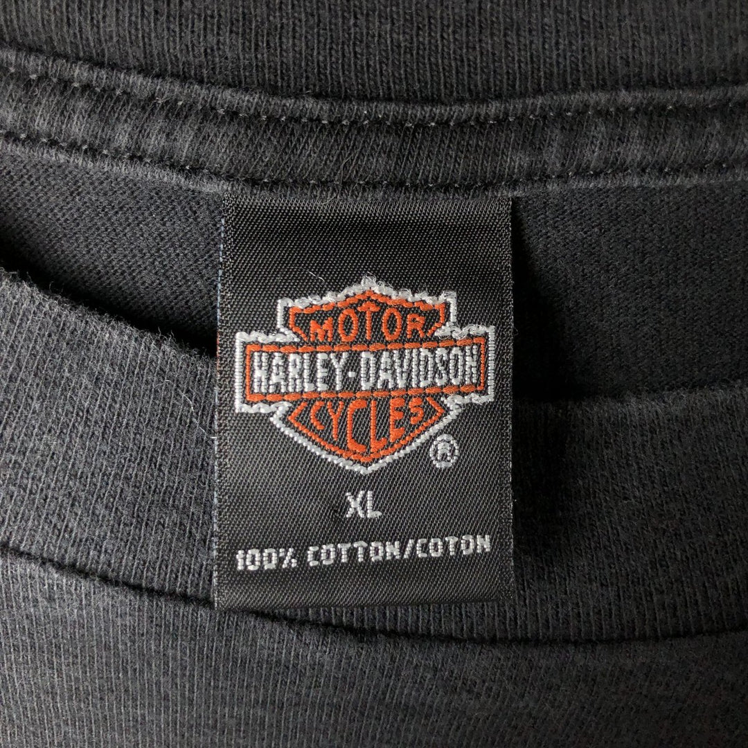 90'S Harley-Davidson Motorcycle Bike T-shirt Made in USA Men's XL Vintage cotton black type Vintage Second Hand