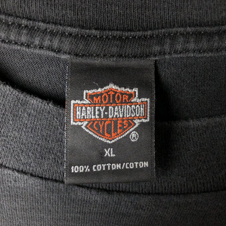 90'S Harley-Davidson Motorcycle Bike T-shirt Made in USA Men's XL Vintage cotton black type Vintage Second Hand
