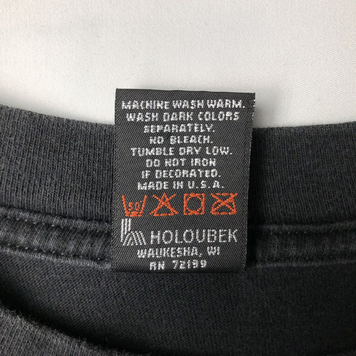 90'S Harley-Davidson Motorcycle Bike T-shirt Made in USA Men's XL Vintage cotton black type Vintage Second Hand