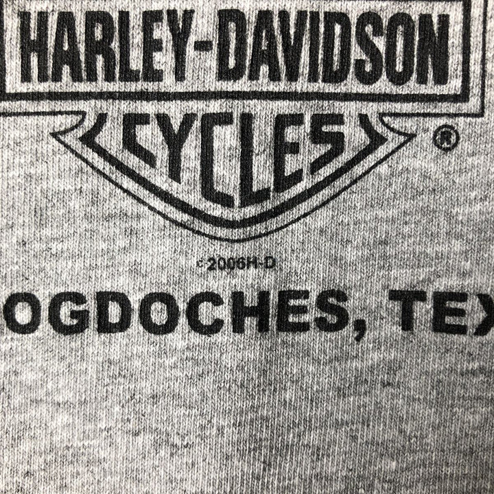 2000'S Harley-Davidson Eagle Pattern Sleeveless Motorcycle T-Shirt (Men's Size L) unclear gray type Vintage Second Hand
