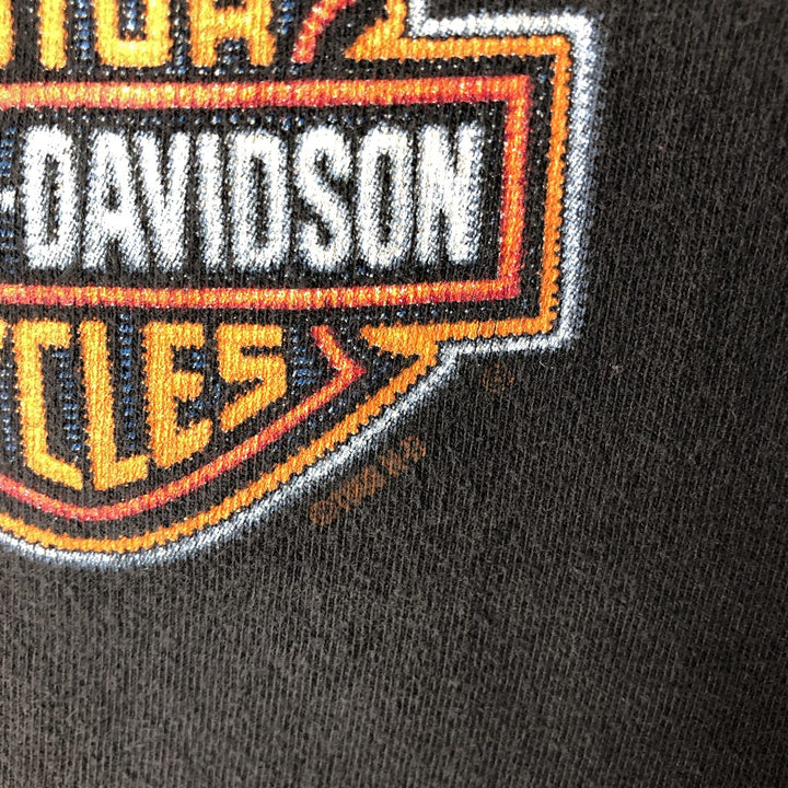 90'S Harley-Davidson Eagle Pattern Motorcycle T-Shirt, Men's Size L (approx.), Vintage unclear black type Vintage Second Hand
