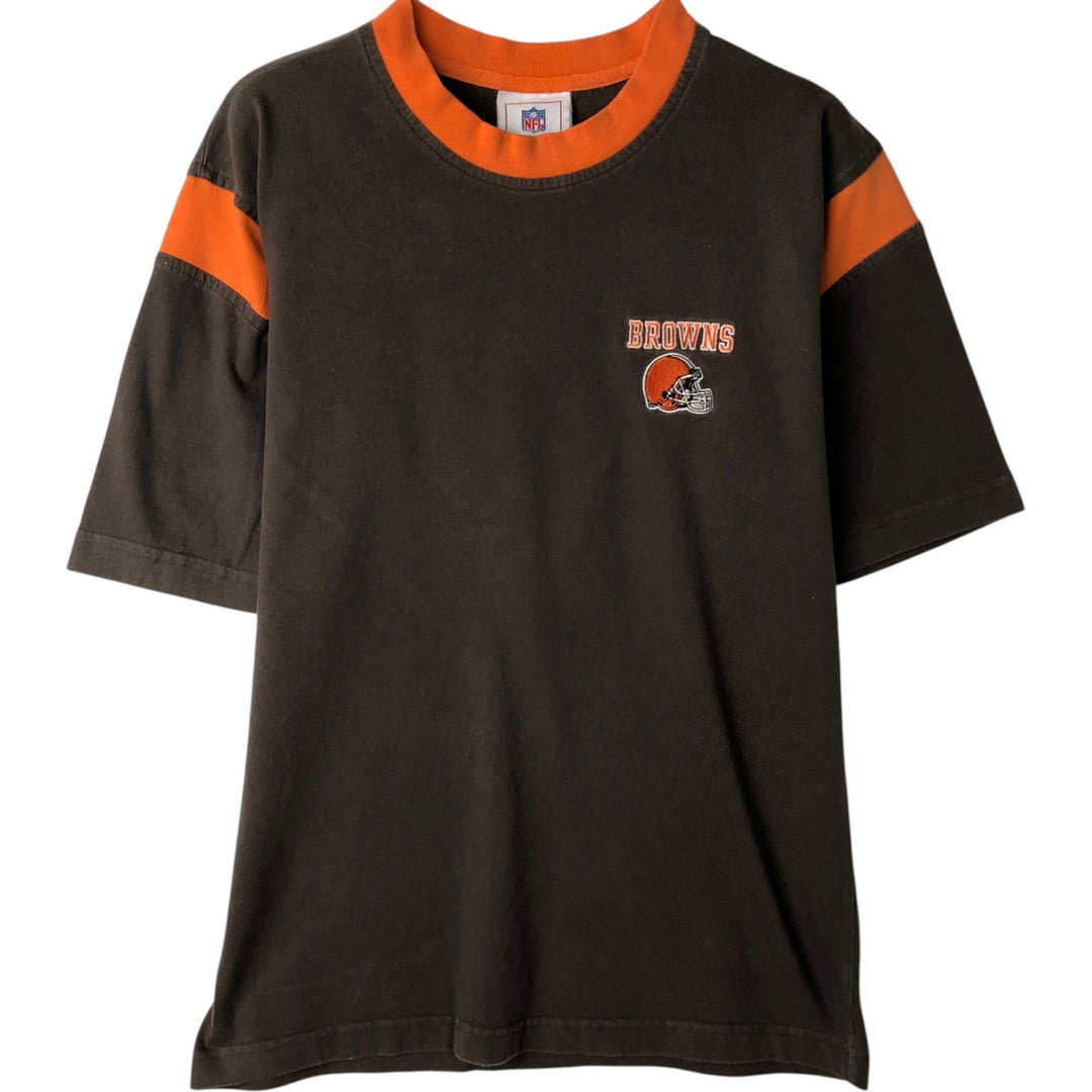 NFL Cleveland Browns sports t-shirt, men's size S (approx.) unclear brown type Vintage Second Hand