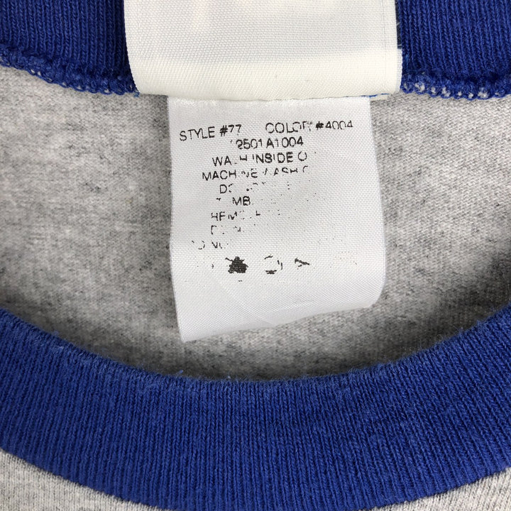 2000'S Lee SPORT MLB CHICAGO CUBS Two-Tone 3/4 Sleeve Raglan T-Shirt (Men's Size M) unclear gray type Vintage Second Hand